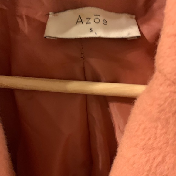 Peachy pink car coat, size small - Picture 6 of 11